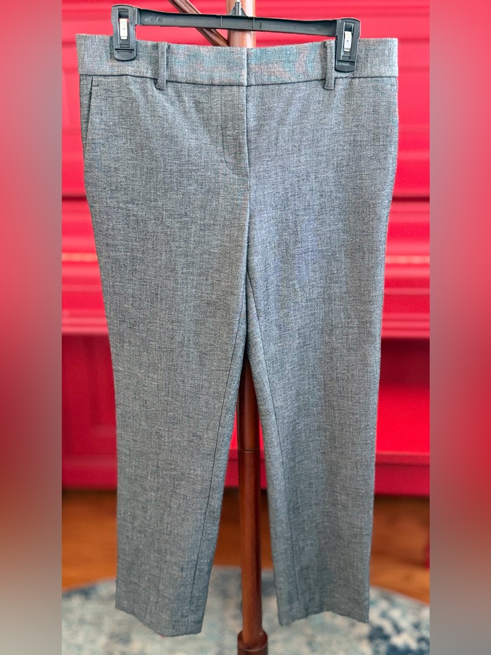 Ann Taylor Devin Fit Charcoal Gray Pants
